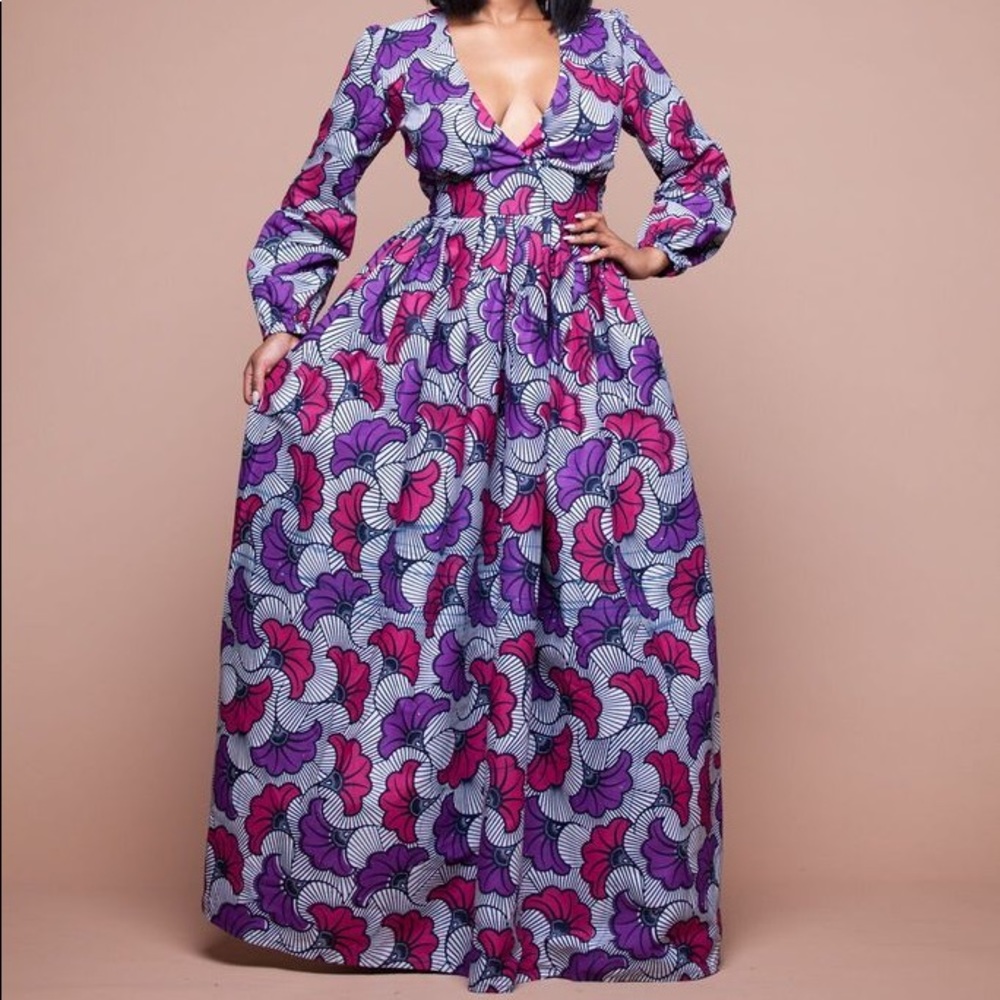 African Print Yutti Maxi Dress